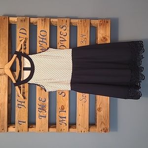 Altard State white and navy dress